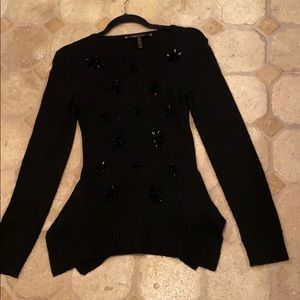 BCBG.  Dressy black sweater